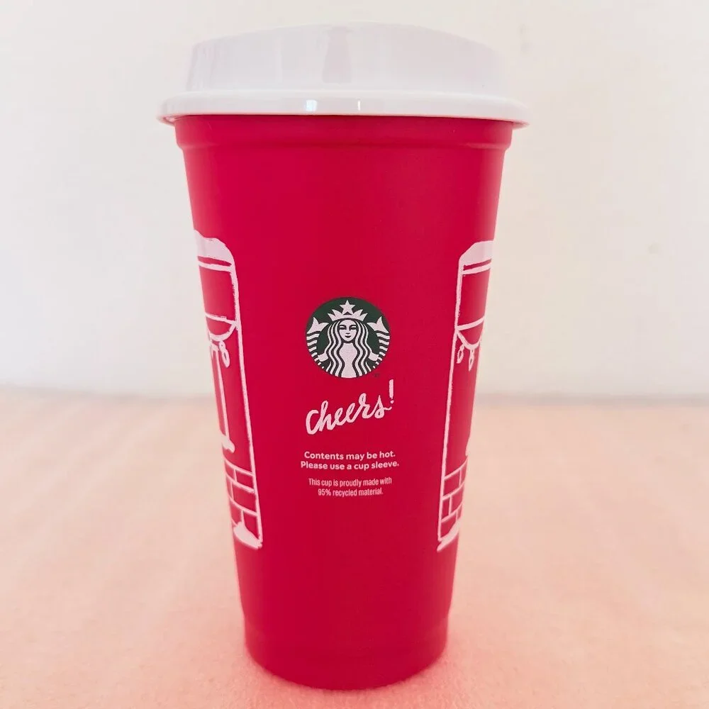 💝New💝 Starbucks 2025 Holiday Limited Edition Reusable Cups with Lids